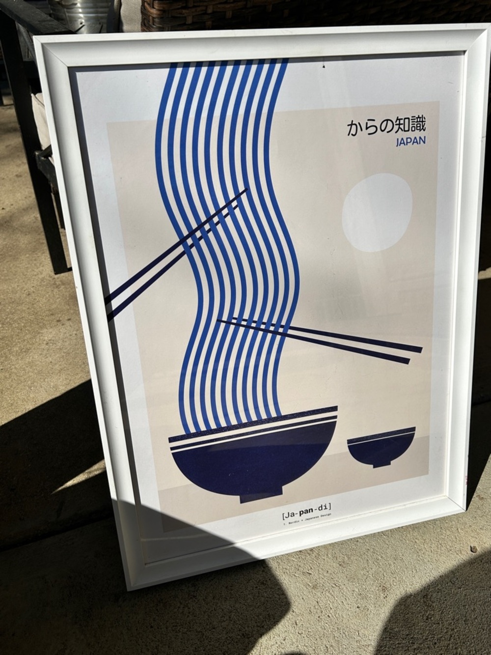 Minimalist Japandi Kitchen Art Print (frame not included)